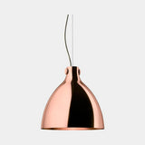Viandante Bell Luxury Suspension Lamp, shown in copper
