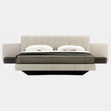 Villeroy Contemporary Bedstead with Winged Headboard & Bedside Tables