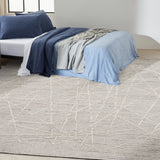 Wander Grey Wool Luxury Rug, available from Touched Interiors UK