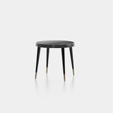 Whitby Round Noir Glass Luxury Coffee Table, alternative angle