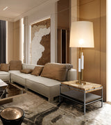 Caffe Latte Winnow Table Lamp in a room setting