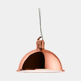 Zecca Dome Luxury Suspension Lamp, shown in copper