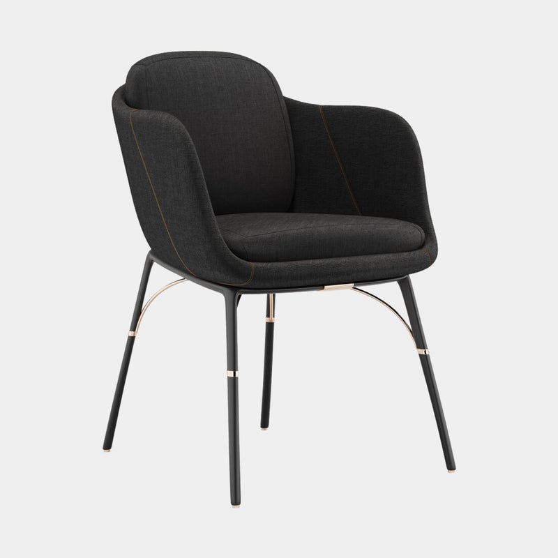 Nero Outdoor Dining Chair With Armrest