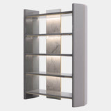 Arnault Marble Bookcase with Illuminated Back