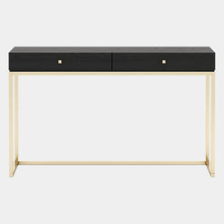 Asuras Black Ash Dressing Table with Golden Legs