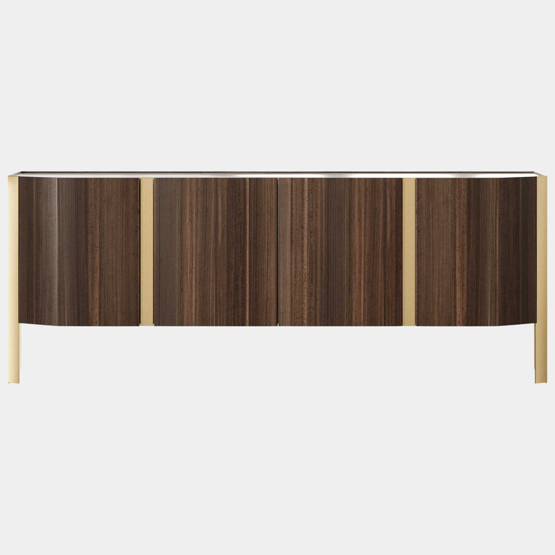 The Private Label Moneo Sideboard: Carrara Marble & Eucalytus Veneer