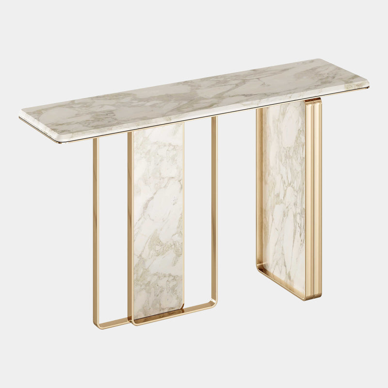 The Private Label Gold Console: Elegance & Sophistication in Marble