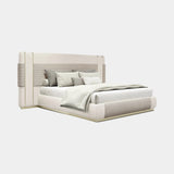 Broadway Pelle Luxury Bed with Golden Detailing, alternative angle