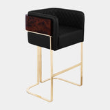 Cadaqués Walnut Root Luxury Bar Chair