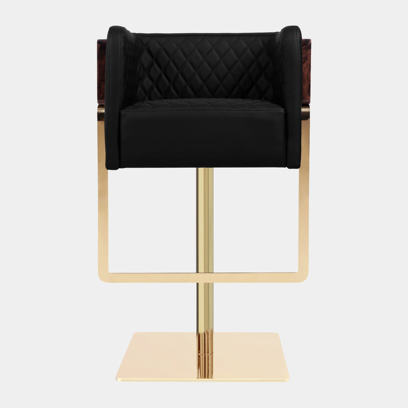 Cadaqués Walnut Root Luxury Bar Chair