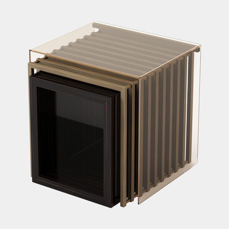 Castle Luxury Brushed Bronze Side Table Set
