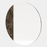 Dark Emperador Marble Circular Mirror
