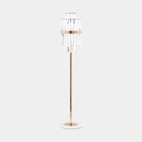 Elsie Crystal Glass Floor Lamp