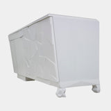 OurSense White High Gloss Tortoise Sideboard