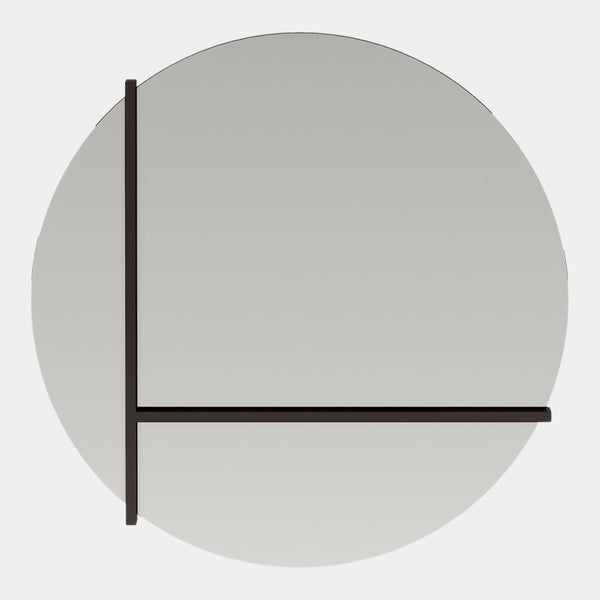 Giuliano Circular Mirror with Nickel Frame