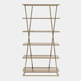 Harper Brown Tinted Glass Shelving Unit
