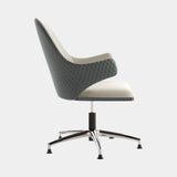 Italian Quilted Lima Office Armchair, alternative angle