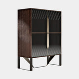 Italian Rocco Cabinet with Metal Detailing, alternative angle
