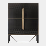 Italian Rocco Cabinet with Metal Detailing