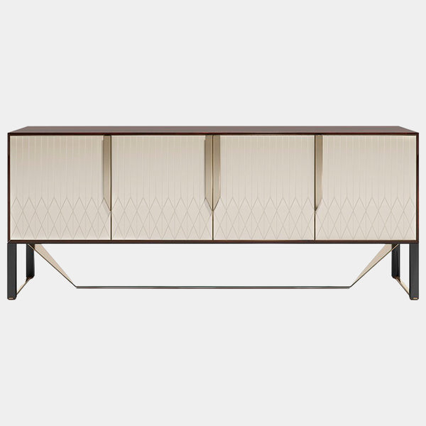 Italian Rocco Sideboard with Metal Detailing