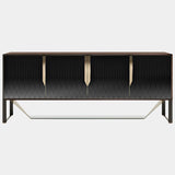 Italian Rocco Sideboard with Metal Detailing