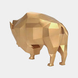 Luxury Gold Leaf Bull Statue