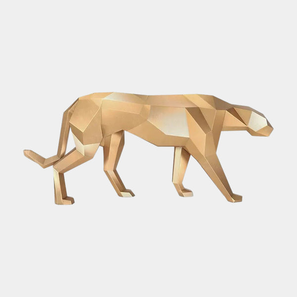 Luxury Gold Leaf Puma Statue