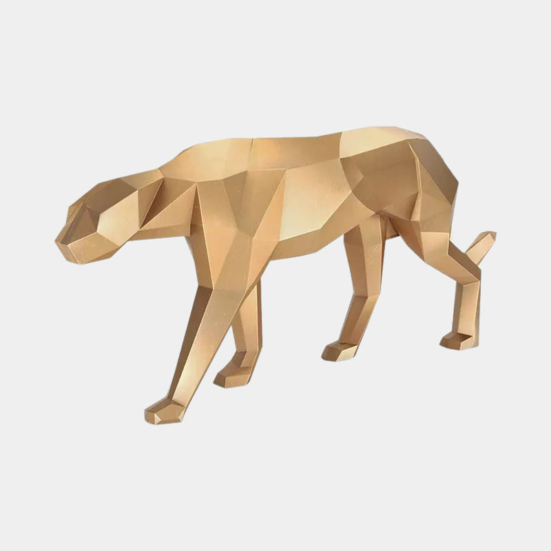 Luxury Gold Leaf Puma Statue