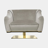 MacAlister Luxury Swivel Chair with Diamond Stitching