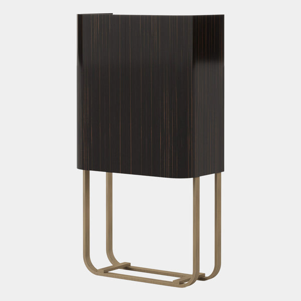 Melody High Gloss Ebony Bar Cabinet