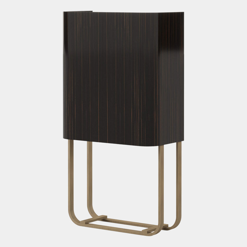 Melody High Gloss Ebony Bar Cabinet