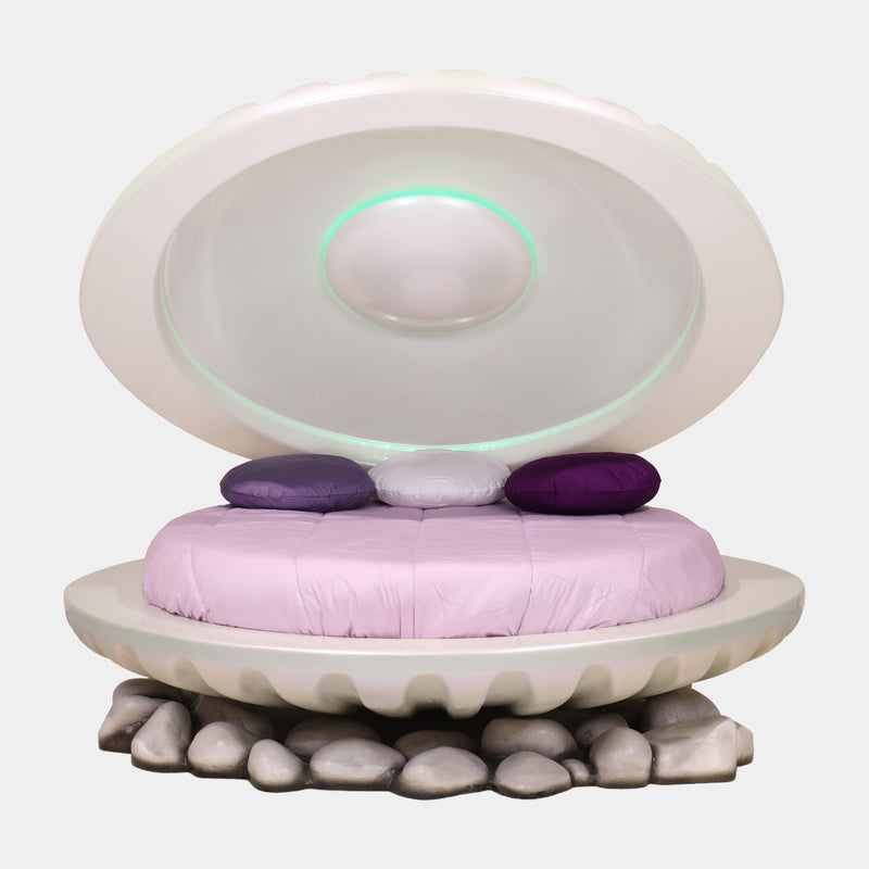 Mermaid Shell Bed with Colour-Changing Lighting