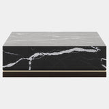 Nero Marquina Polished Marble Coffee Table