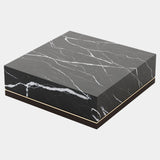 Nero Marquina Polished Marble Coffee Table