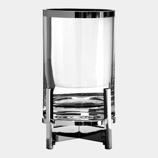 Nickel-Plated Glass Luxury Storm Lamp