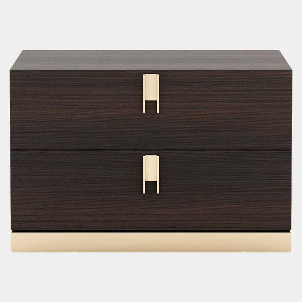 Odysseus Smoked Oak Matte Luxury Bedside Table