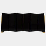 Polished Brass & Black Lacquer Trevi Sideboard