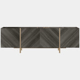 The Private Label Edge Sideboard with Eucalyptus Veneer & Marble Top