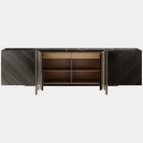 The Private Label Edge Sideboard with Eucalyptus Veneer & Marble Top