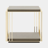 Rodrigues Golden Metal Side Table