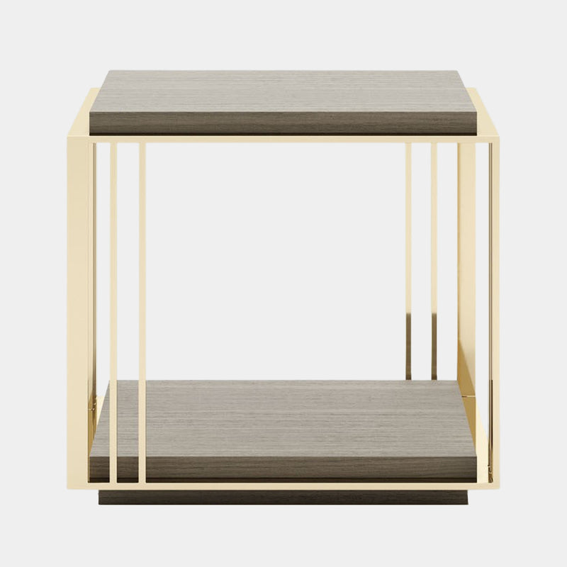 Rodrigues Golden Metal Side Table