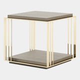 Rodrigues Golden Metal Side Table