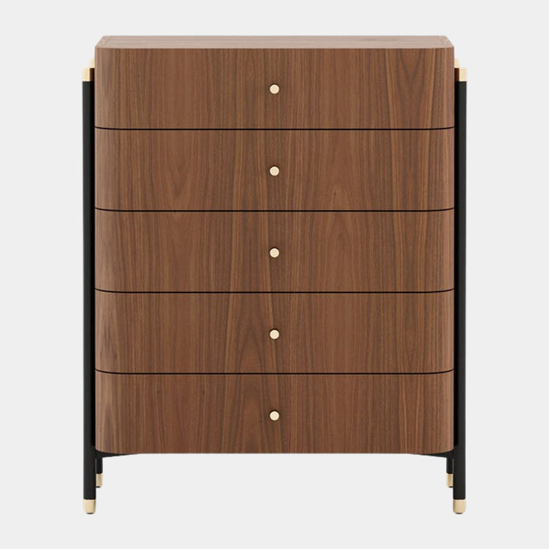 Rosewood Walnut Mid-Century Tallboy