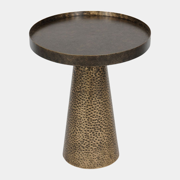 Rustic Antique Gold Vanessa Side Table