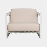 Saccu Outdoor Nickel-Plated Armchair