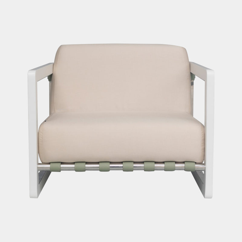 Saccu Outdoor Nickel-Plated Armchair