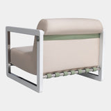 Saccu Outdoor Nickel-Plated Armchair