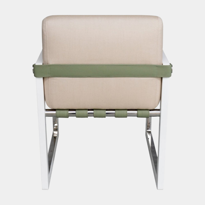 Saccu Outdoor Nickel-Plated Dining Chair