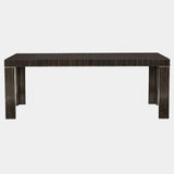 Striated Ebony Extendable Luxury Dining Table