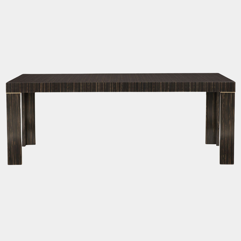 Striated Ebony Extendable Luxury Dining Table